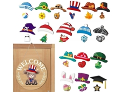 Placa de Boas vindas, Kit de Placas de Boas vindas Intercambiáveis com Design Das Terras Altas, Perfeita para Casa, CHABERLU
