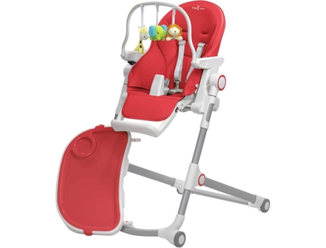 Cadeira de Refeição  Hugo (Vermelho - PU - 102x55x77cm - Idade Recomendada: 3 Anos)