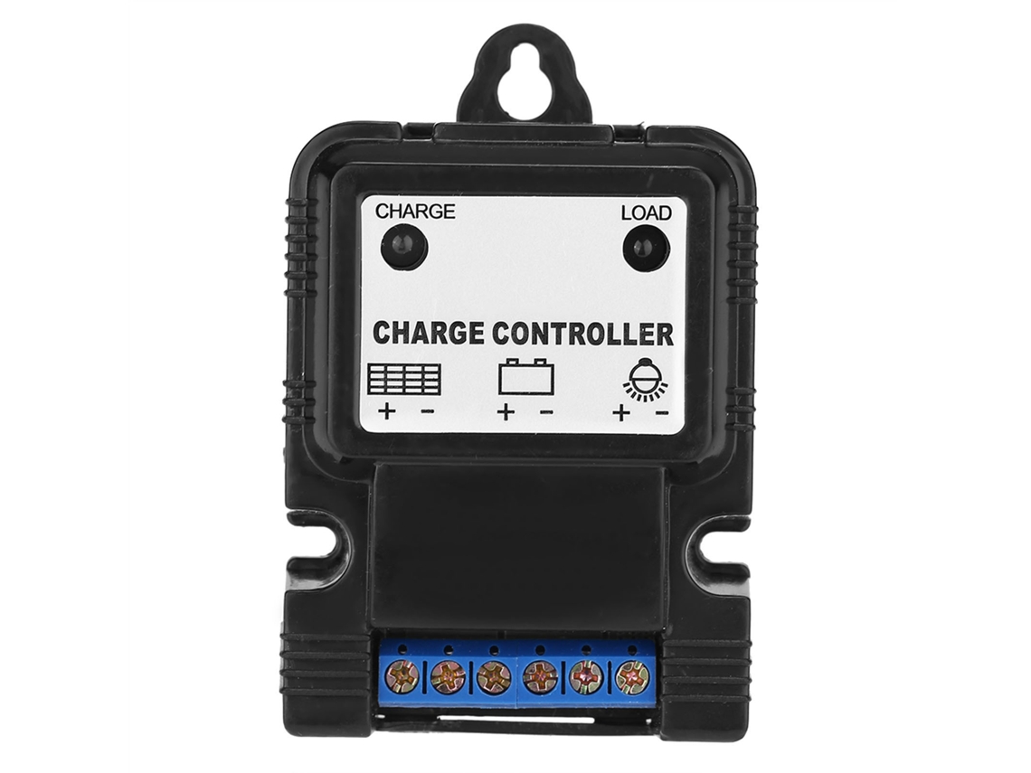 Controlador Solar Portátil Pwm 6v/12v 3a Com Led Carregamento Eficiente