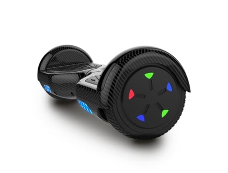 Hoverboard RCB WJ5 com Bluetooth e Rodas LED Fibra de Carbono (Velocidade Máx: 15 km/h)