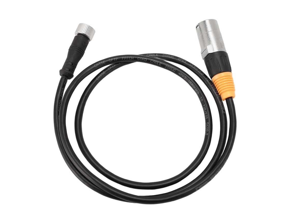 Cabo De Extensão De Rede À Prova Dágua Rj45 Para M12 5p Fêmea Ethernet Lan Aquaforge