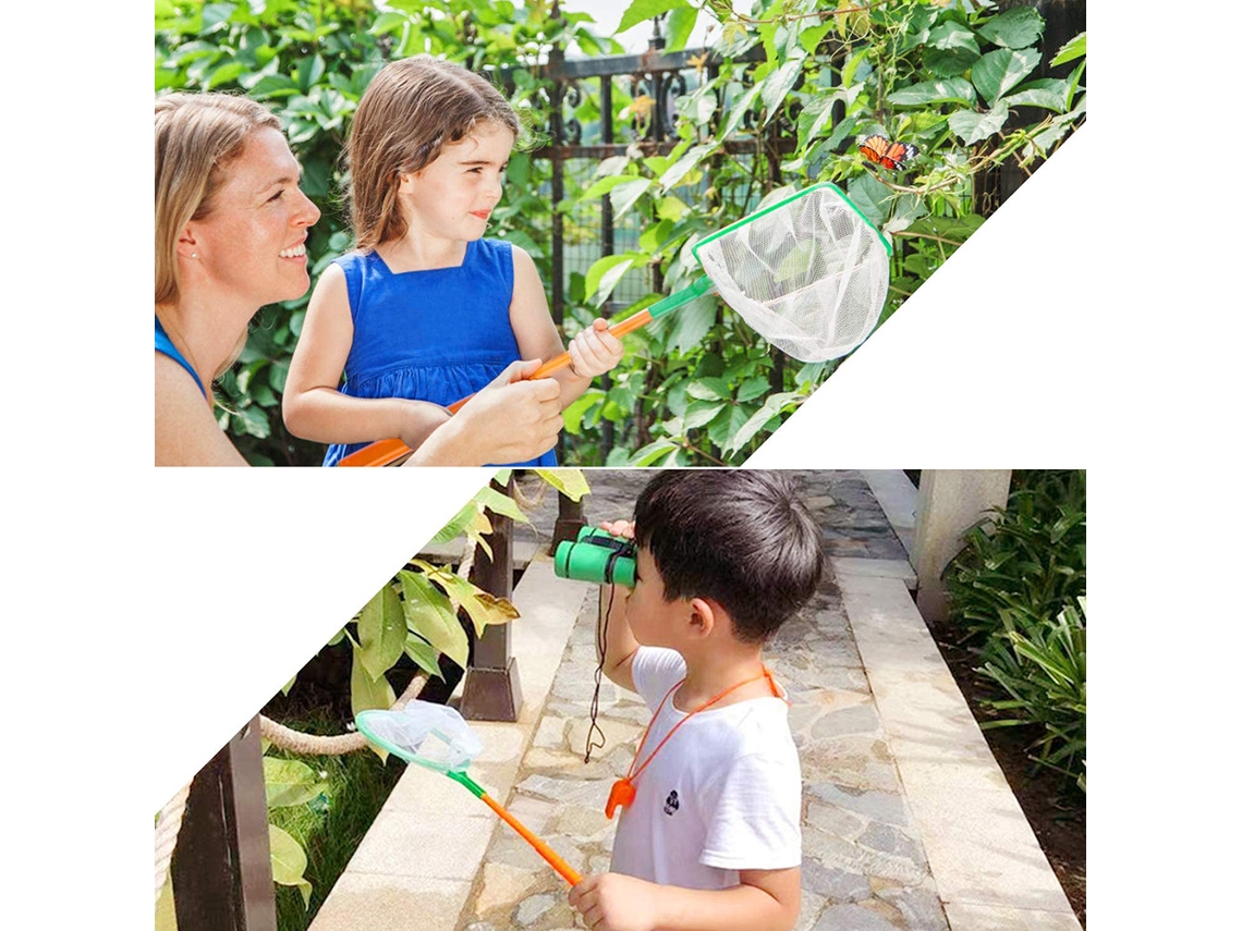 Primerox conjunto de Exploração Outdoor para Crianças 11 Peças com Binóculos Lanterna e Bússola