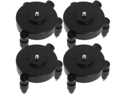 Nuobesty Conjunto De 4-bases Ajustáveis Para Suporte Em Plástico E Metal, Evita Deslizamentos Acidentais Em Superfícies