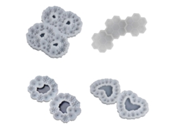 Molde De Silicone Flexível 3d Em Formato De Guirlanda E Favo De Mel, Próprio Para Alimentos, Para Argila, Resina, Cerâmica, Doces, Fondant, Chocolate