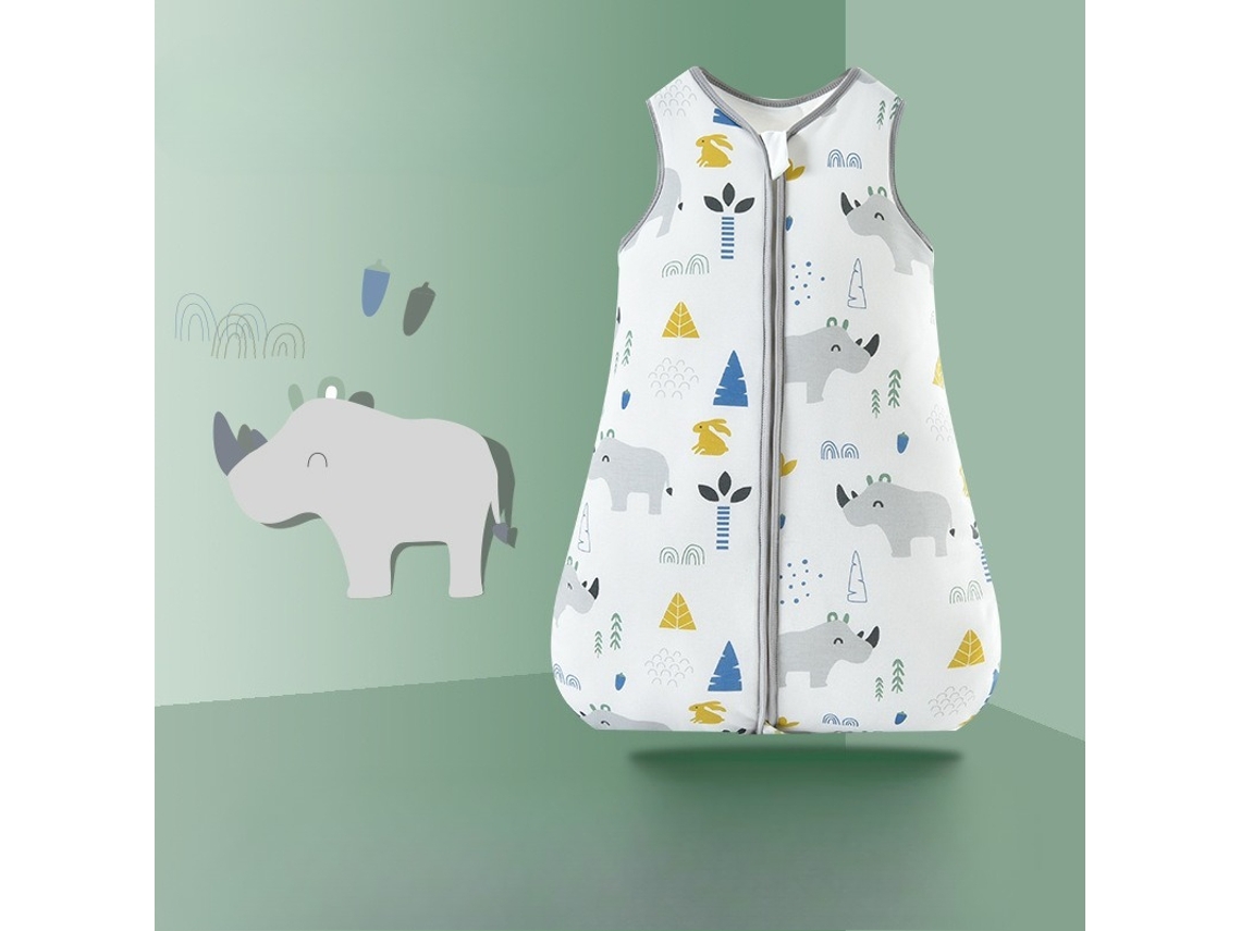 Saco de dormir de algodão para bebê 3-12 meses Date Duplo S Cinzento Panoona