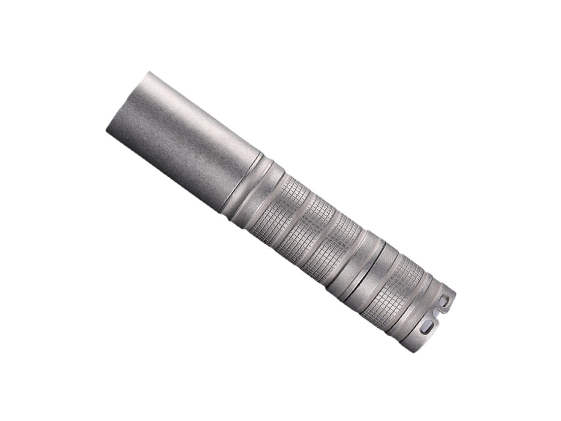 6500k-sft40-convoy S7 Sst40 / Sft25r Mini Lanterna Led De Aço Inoxidável Stonewashed Para Campismo, Pesca, Latarka, Lanterna Tática Edc 18650 De Alta