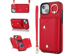 Capa Para Iphone 12 Mini Pele Sintética Vermelho