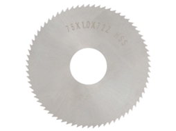 Lâmina De Serra Circular Hss 72 Dentes Para Corte De Madeira 75x1x22mm Aço Rápido Durável
