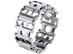 Ferramenta De Pulseira Durável Em Aço Inoxidável, Ferramenta Multifuncional De Sobrevivência Ao Ar Livre, Chave De Fenda, Prata