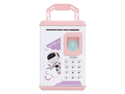 Primerox caixa de Dinheiro Automática Infantil com Desenhos Animados e Luz Uv Rosa