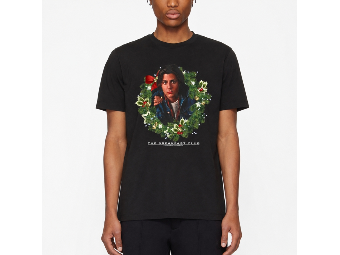 Rockinstone Breakfast Club Movie Bender Christmas Black Adult T-shirt Size:s