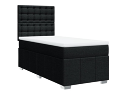 Box Spring Bed, Box Spring Beds Vidaxl Preto Tecido (80 X 200 Cm)