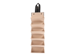 Estojo Organizador Dobrável para Óculos de Sol em Couro Preto com 6 Compartimentos para Viagens AQUAFORGE