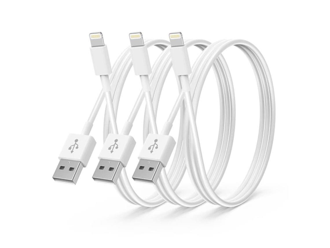 Pacote com 3 Cabos de Carregamento Rápido de 20 W, Cabo Usb de 2 Metros, Carregamento Rápido AQUAFORGE