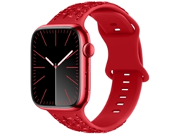 Bracelete Para Apple Watch 42/44/45/46/49mm Vermelho Cuich