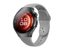 Bracelete para Huawei Watch 5 Silicone Fivela Reversa Cinza XIAOMOYU (46mm)