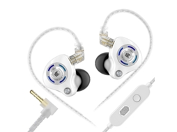 FONE DE OUVIDO INTRA AURICULAR MDUG com Graves metálicos para Jogos (3,5 Mm, branco)