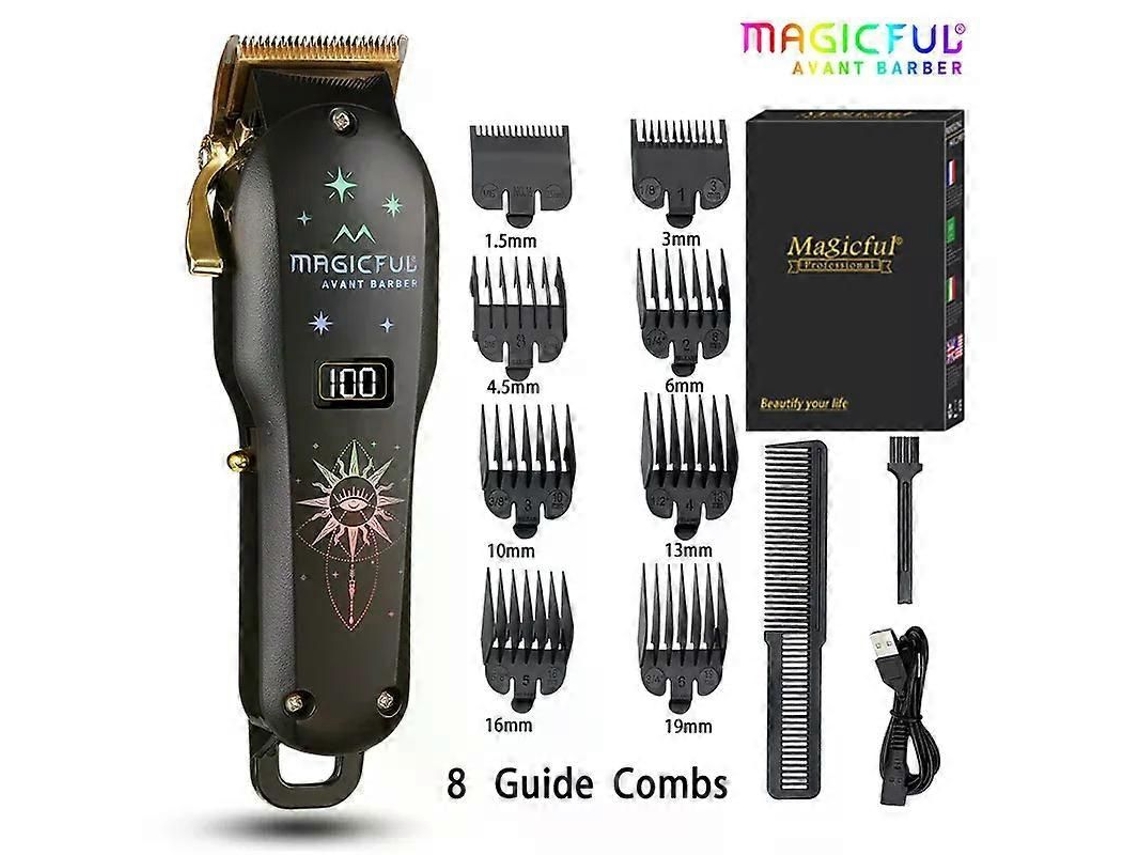 Máquina De Corte De Cabelo Nova Moda Arco-íris Barbeiro Profissional Máquina De Cortar Cabelo Aparador Elétrico Recarregável Para Homens Crianças