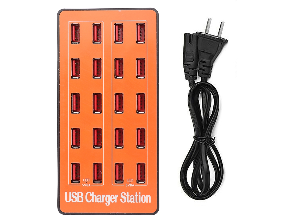 Hub Usb 20 Portas LAXISCREED 18a/5v Rápido Resfriamento