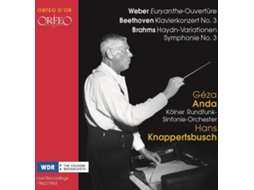 CD Anda,Geza/Knappertsbusch,Hans/Kölner Rundfunk SO - Euryanthe-Ouvertüre/Klavierkonzert 3/Haydn-Var. (2CDs)