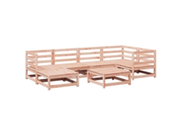 Maison Exclusive - 7 Pcs Conjunto Sofás Jardim Madeira Abeto-de-douglas