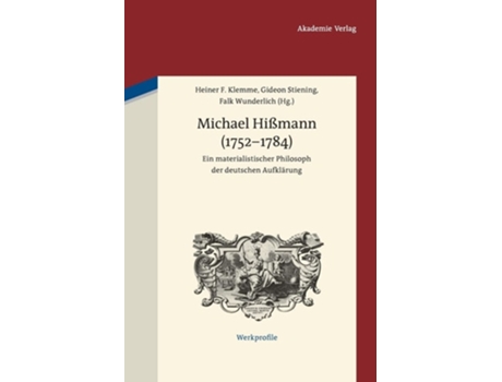 Livro Michael Hißmann De Heiner F Klemme, Gideon Stiening Et Al. (alemão - Capa Dura)