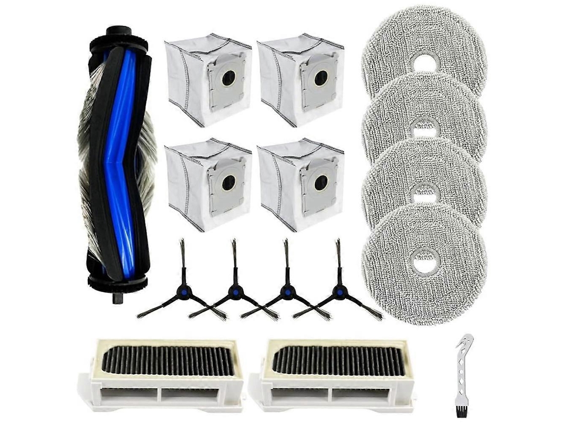 Kit De Acessórios Para Aspiradores Robô Ecovacs Deebot Mini, Escova Lateral Principal, Filtro Hepa, Pano De Limpeza, Sacos De Pó E Peças De Reposição.