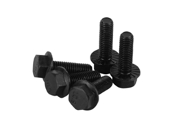 Flange Parafuso Sextado Serrilhado M6x35 Mm Totalmente Rosca,