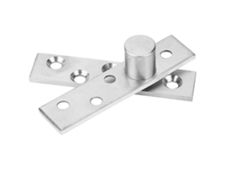 2 Bisagras de Pivô Oculto 360°, Aço Inoxidável, 75x17mm, Eixo Excêntrico | S/MARCA
