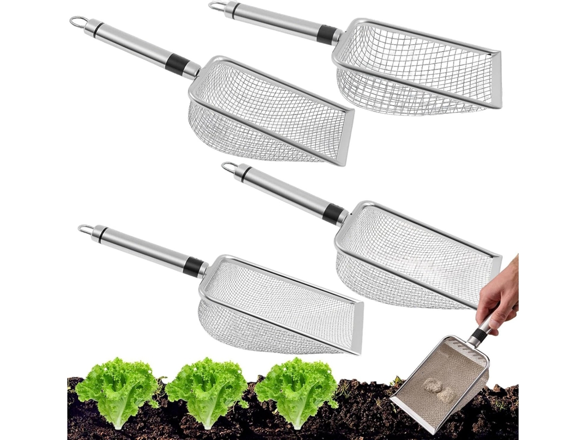 Peneira De Aço Inoxidável Para Jardinagem - Com Malha - Feita De