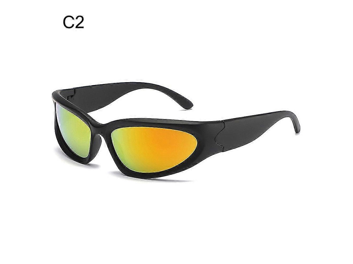 Óculos de Sol Esportivos Vintage | Óculos de Sol Vintage Y2k | Óculos de Sol Estilo Goggle Y2k - Y2kc2