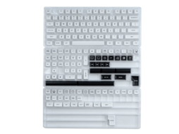Lurelia Keycaps Qxa Profile Arch Theme Preto Branco Double 160 Teclas Para Teclado Mecânico