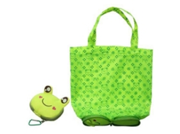 Sacola de Compras Dobrável com Estampa de Desenho Animado Sacola Reutilizável para Mulheres, Prática, Dobrável em Nylon e Portátil, com Fivela GOKOCO