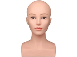 Cabeça de Manequim Feminina com Suporte para Salão de Cabeleireiro. SFUSHOS