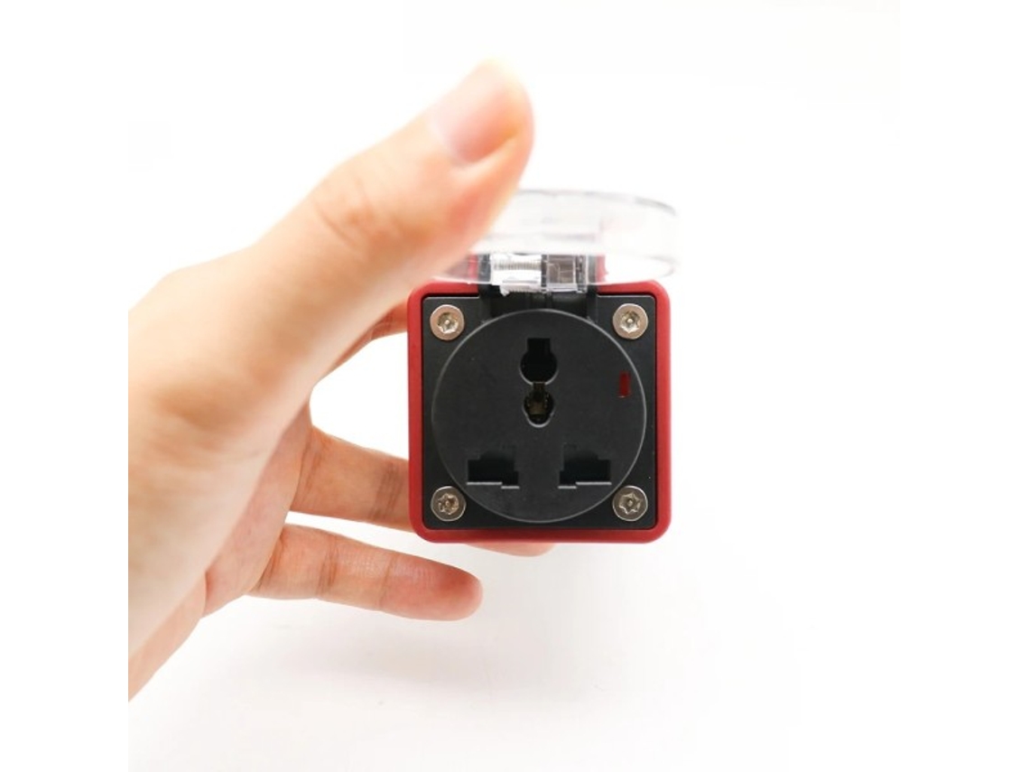 Adaptador portátil para carregamento de veículos elétricos com plugue macho tipo 2 e tomada Schuko de 220 V AQUAFORGE