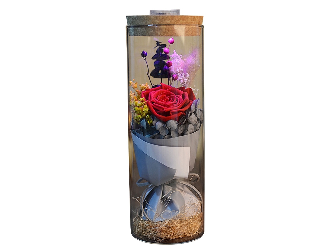 Elysve Rosa Eterna Led Para Aniversário E Festas