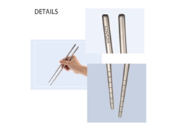 Mali pares de Palitos de Comer de Titânio Lixada Leve Ultra forte Reutilizáveis com Estojo para Camping Outdoor 195mm/230mm