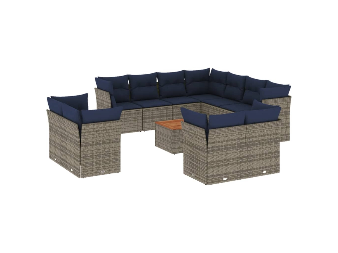 Garden Sofa Set, Garden Sofa Sets Vidaxl Cinzeto Rattan / Vime (n/a)