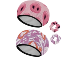 Conjunto De 2 Toucas Banho Reutilizáveis Com Elástico Para Cabelo, Touca De Banho Elástica À Prova D Água Para Cabelos