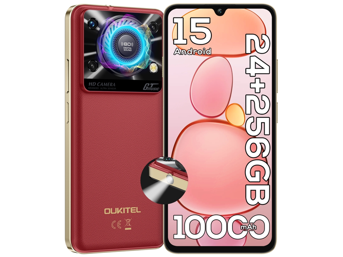 Telemóvel OUKITEL C60 Pro - 24gb+256gb Bateria 10000mah Ecrã 6,88" 90hz Android15