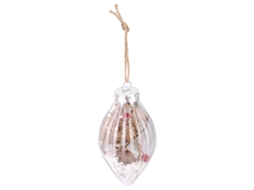 Laxiscreed Bola De Natal Transparente Com Listras Verticais E Cabeça Pontiaguda Para Diy