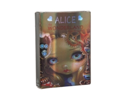 Mali baralho de Tarot Wonderland Jogo de Tabuleiro Interativo com Papel Holográfico e Glitter