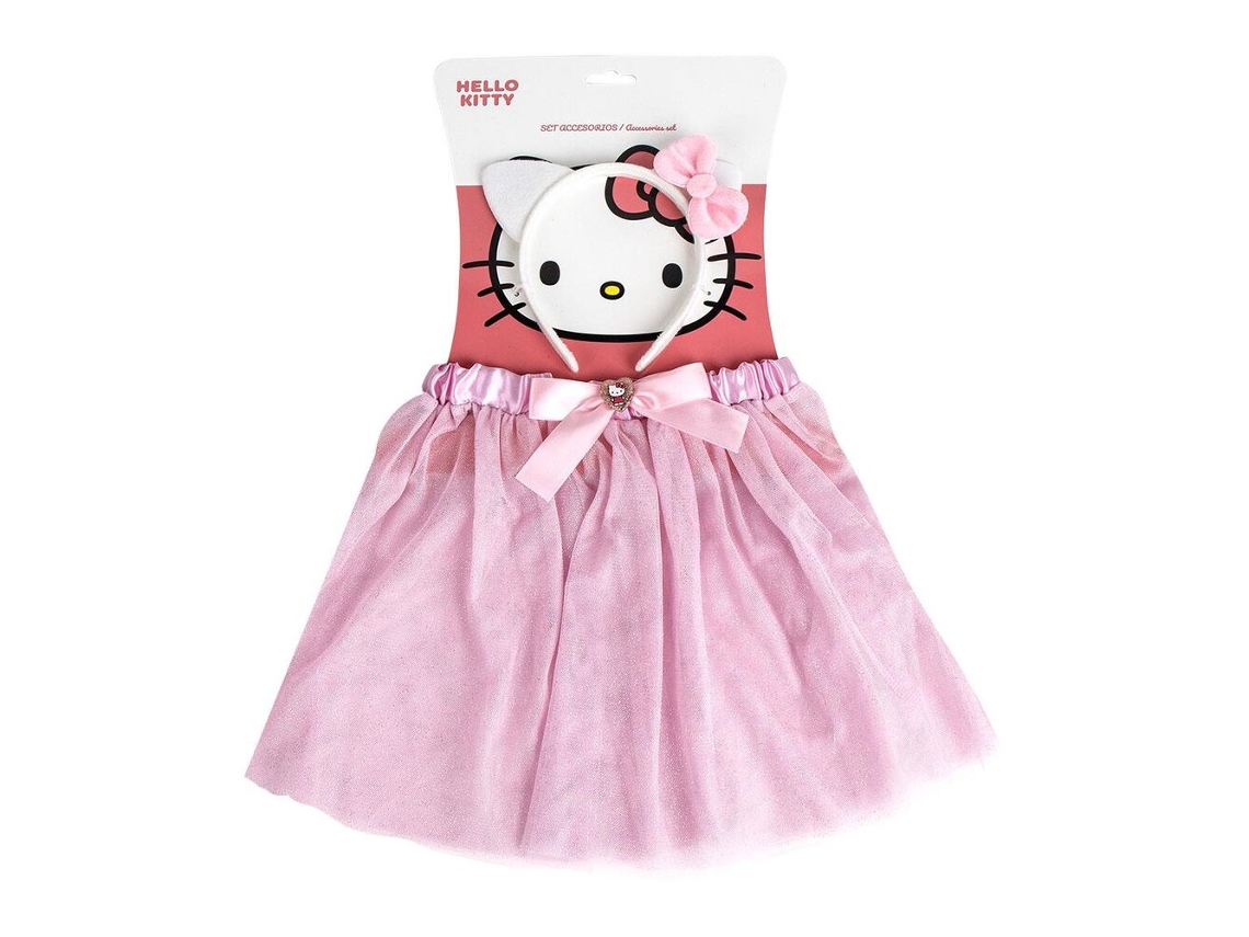 Conjunto De Fita Para A Cabeça E Tutu Da Hello Kitty