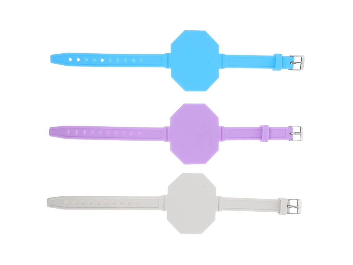 Solustre 3-pulseiras De Silicone Reutilizáveis Com Bloco Notas Adesivas, Design Confortável E Apagável, Pacote Com