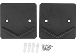 Suporte Para Varão De Cortina Chuveiro Pacote Com 2, Suporte De Parede Com Extremidade Quadrada Para Banheiro, Fixador