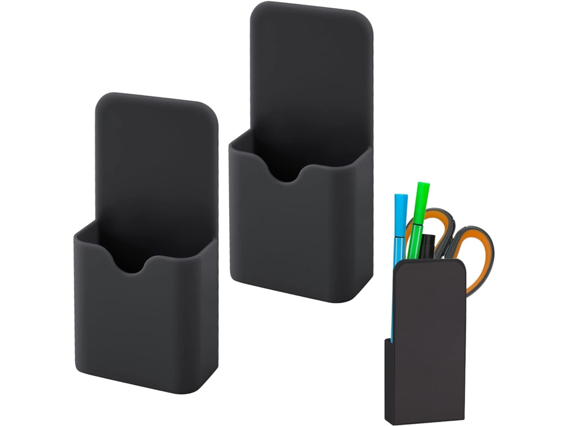 Wxsp, Porta, Canetas Magnético, Pacote Com 2 Unidades, Caixa Organizadora Para Canetas Magnéticas, Material De Escritório, Ideal Para Geladeira