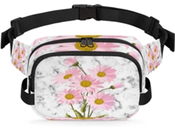 Pochete para Mulheres com Estampa Floral (22.8x6.3x15.5 cm)