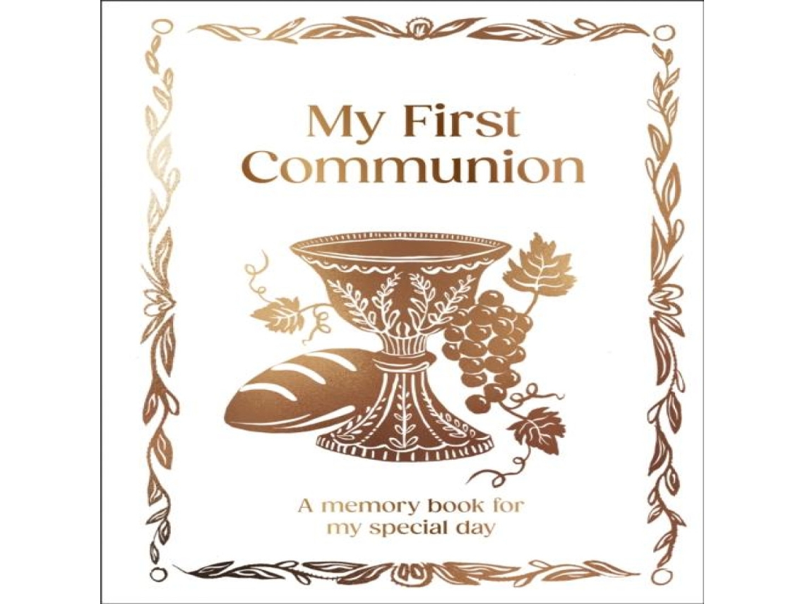 Livro My First Communion Hardcover Communion Gift with Journal Pages Prayers Photo Pages de TBS-Penguin Random House Wholesale (Inglês)