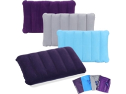 Travesseiro Inflável, Conjunto De 4 Peças, Para Camping E Viagens, Confortável Interiores Carros, Material Macio. Aquaforge