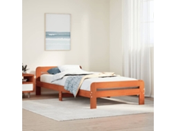 Cama Sem Colchão 90x200 Cm Pinho Maciço Castanho-mel